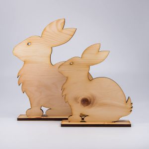 Paar Osterhase aus Holz | Allgäu Deko