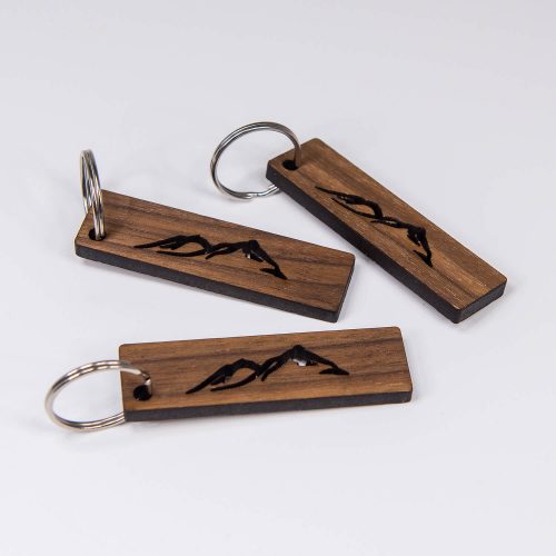 Schlüsselanhänger aus Holz Nuss | Allgäu Deko