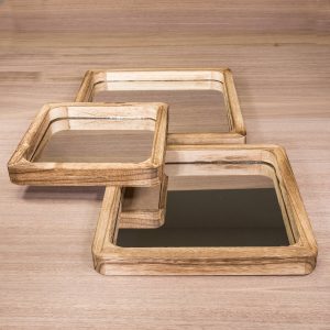 Spiegel im Holzrahmen | Allgäu Deko