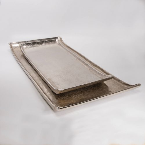 Tablett Aluminium ohne Griff Set | Allgäu Deko